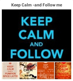 Keep calm and follow